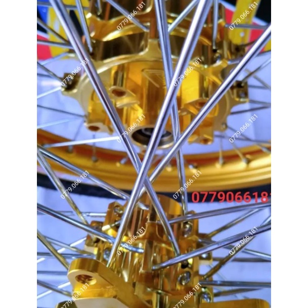 BÁNH CĂM EXCITER 150 ĐÙM KHẾ VÀNG NIỀNG YOKO MÀU VÀNG VỎ RUỘT BLAZETECH THÁI LAN ĐÃ RÚT CĂM VÔ VỎ RUỘT