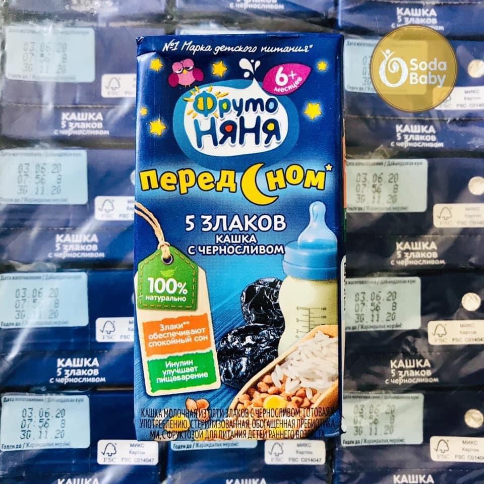 (Thùng 18 hộp) Sữa Đêm Fruto hàng Nội Địa Nga đủ vị 200ml date mới nhất 2022