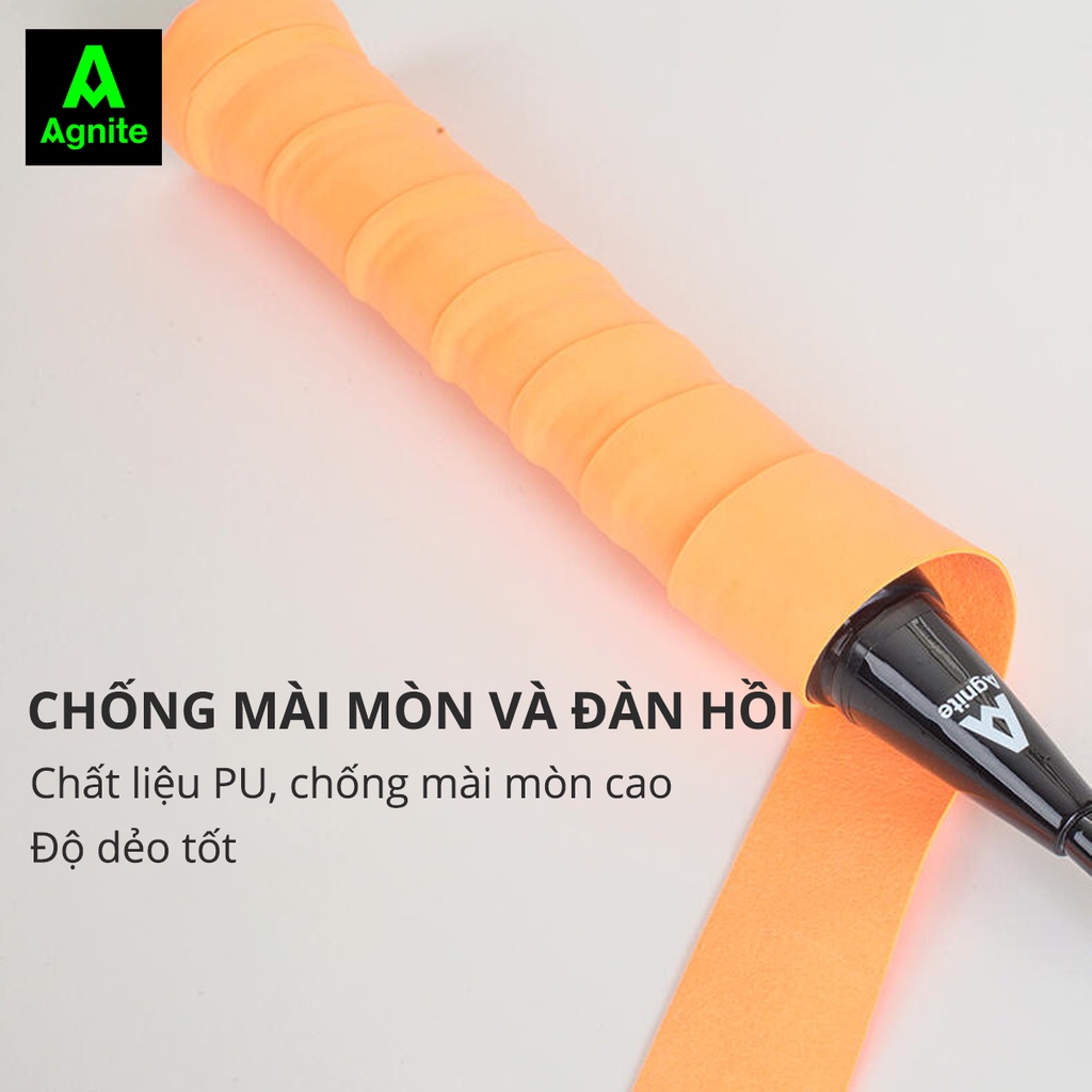 Quấn vợt cầu lông, tennis chính hãng Agnite, chống trơn trượt, thoáng khí chống mồ hôi, ma sát tốt