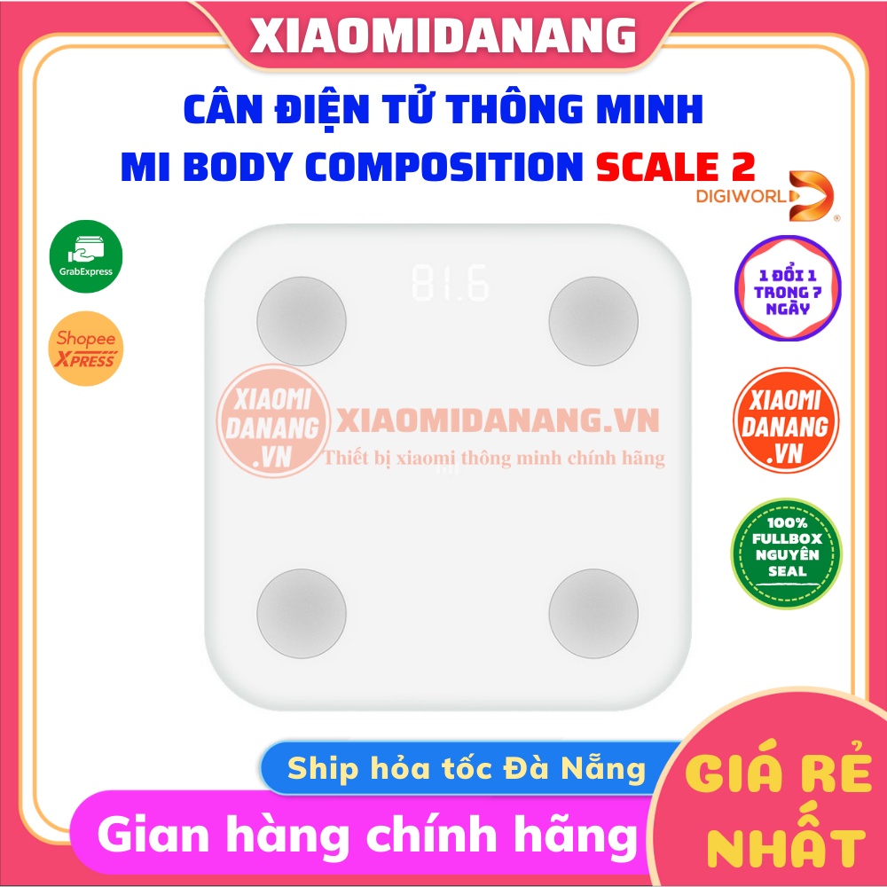 [BH 12 Tháng, Bản quốc tế] Cân thông minh Xiaomi Mi Body Composition Scale 2 ( Gen 2 )