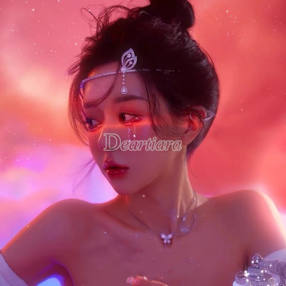 Mới Băng Đô Cài Tóc Hình Bướm Đơn Giản Dành Cho Cô Dâu