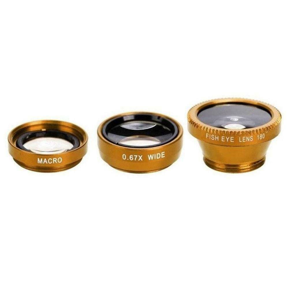 Ống Kính Fisheye Góc Rộng 3 Trong 1 Cho Điện Thoại