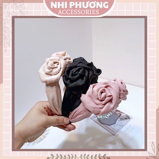 Bờm tóc hoa hồng, cài tóc hoa hồng tiểu thư