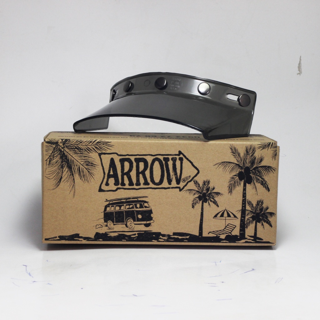 Mái che Raw Circle phụ kiện mũ bảo hiểm dành cho người đi xe máy Arrow