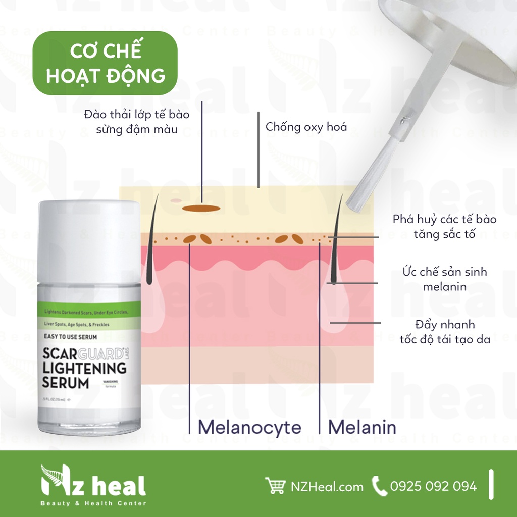 [Hỏa tốc] Serum mờ nám, thâm sạm Scarguard Lightening Serum 15ml - Mỹ