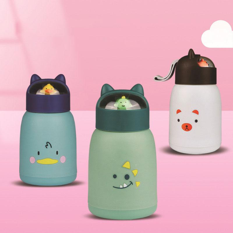 Bình Đựng Nước Thủy Tinh Bọc Silicon Cách Nhiệt Thời Trang Mới MeoMeo Happy Home 1977