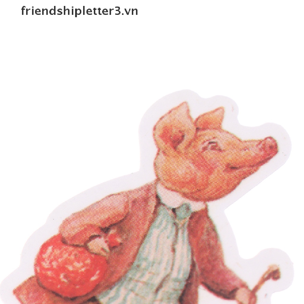 Set 11 Sticker Hoạt Hình Peter Rabbit Dán Trang Trí Scrapbook