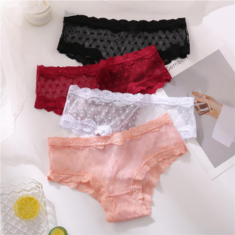Quần lót CUTEBYTE phối ren thời trang quyến rũ cho nữ