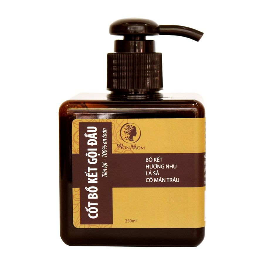 Cốt bồ kết gội đầu WonMom 250ml (không bọt)