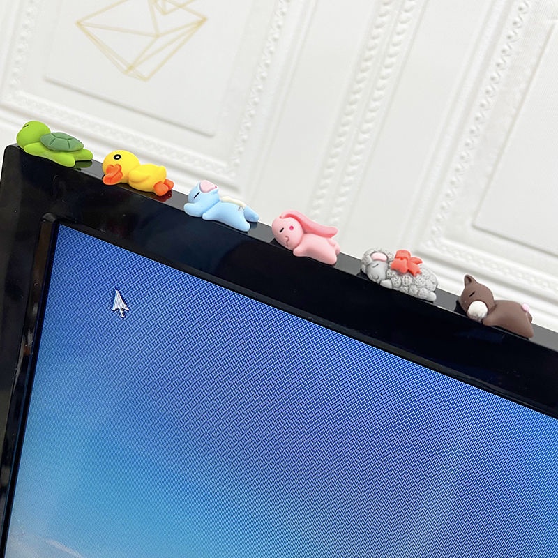 INS Búp Bê Trang Trí Màn Hình laptop/Điện Thoại Để Bàn Hình Trái Tim Cô Gái Dễ Thương