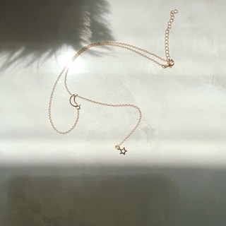 DÂY CHUYỀN VÒNG CỔ ULZZANG HÀN QUỐC - ÂU MỸ KIỂU DÁNG ĐỘC ĐÁO MẶT TRĂNG NGÔI SAO