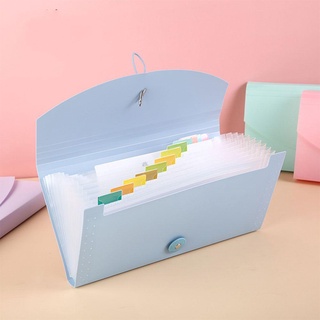 YNATURAL 13 Pockets Plastic Expanding File Folder Business Document Organizer