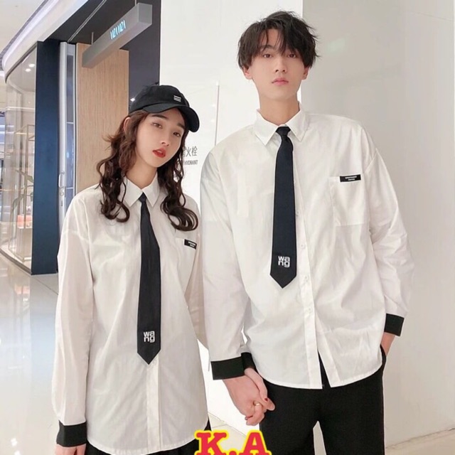 Sơ mi trắng kèm cavat