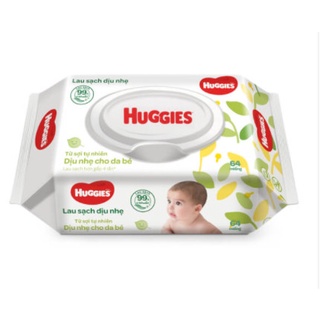 Khăn ướt Huggies không mùi (64 miếng/gói)