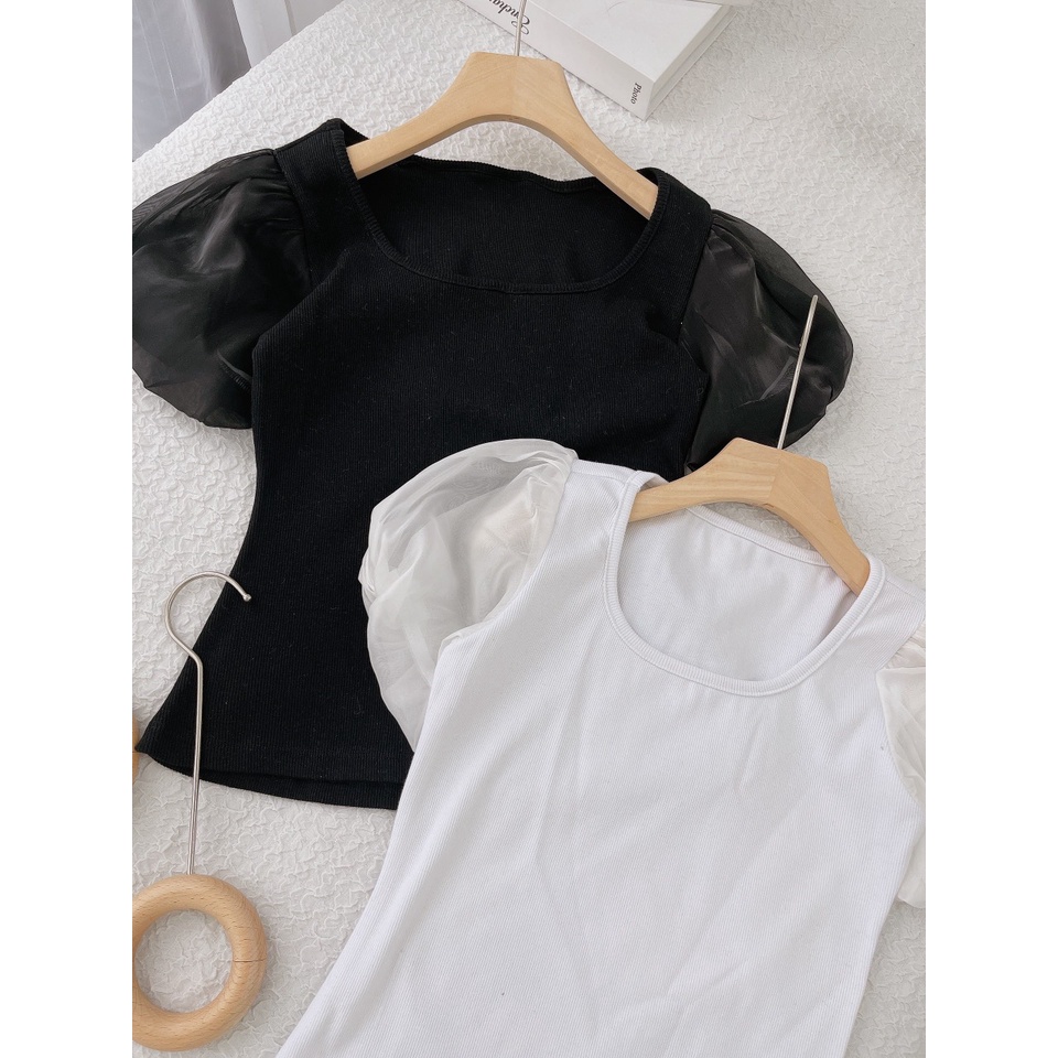 ÁO CỔ U TAY BÍ PHỒNG (TH)