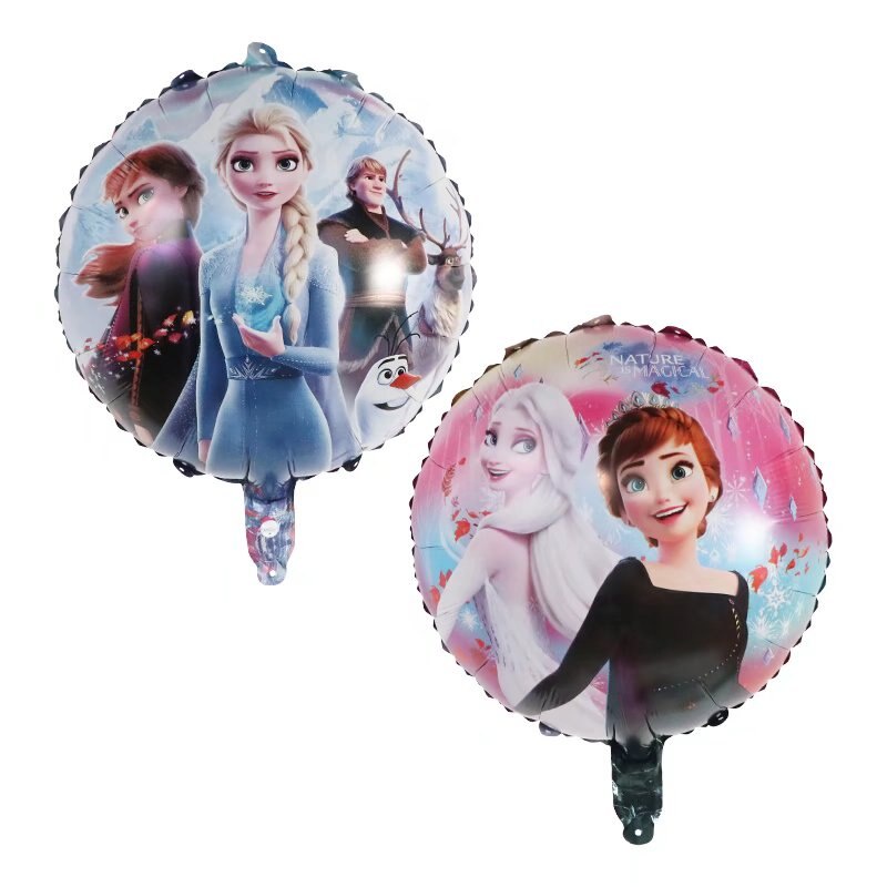 Bong Bóng Lá Nhôm Hình Anna Elsa Olaf 2 Bông Tuyết Trang Trí Tiệc Sinh Nhật Cho Bé