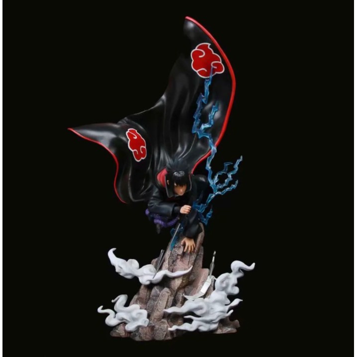 ( Hết hàng ) Mô hình Akatsuki Uchiha Sasuke áo choàng 43cm - Naruto