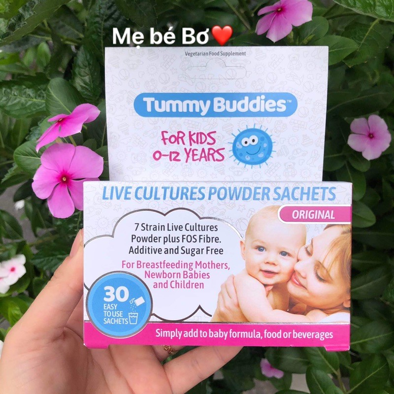 Men vi sinh Tummy Buddies Uk Anh quốc hộp 30gói