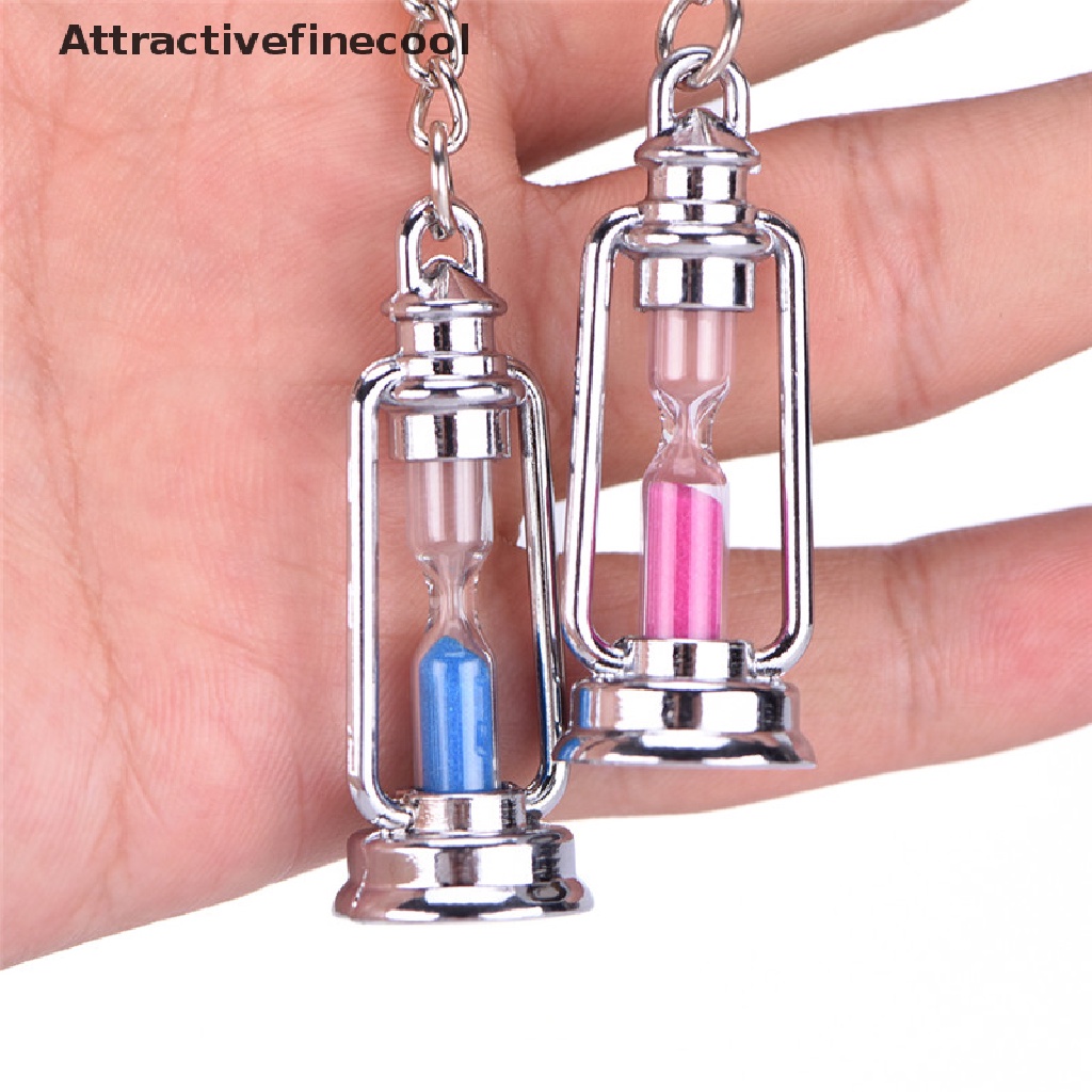 1 Cặp Móc Khóa Hình Đồng Hồ Cát Thời Trang