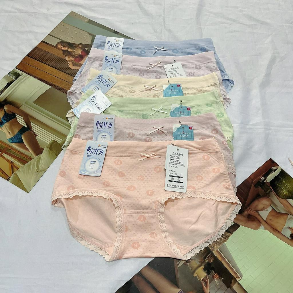 Quần lót nữ cotton viscose cao cấp cạp vừa 5517 mềm mại thấm hút mồ hôi thoáng mát freesize từ 45kg-65kg