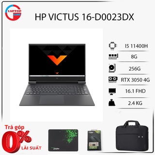 [Mới 100%] Laptop Gaming HP Victus 16-D0023DX (Core i5 11400H, RAM 8GB, 256GB, RTX 3050 4GB, 16.1 FHD IPS)