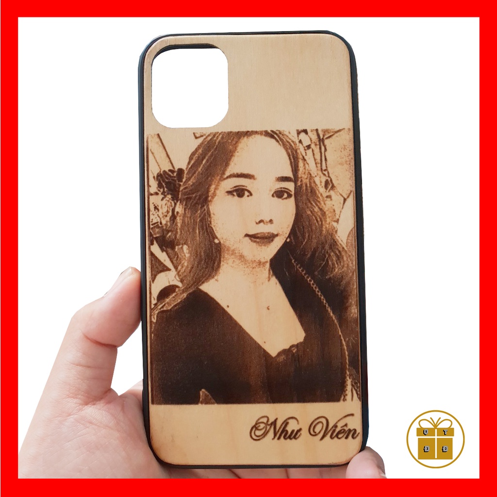 Ốp Lưng Gỗ Iphone Khắc Hình Và Chữ Theo Yêu Cầu - Quà Sinh Nhật Cho Bạn Gái, Quà Tặng Bạn Trai