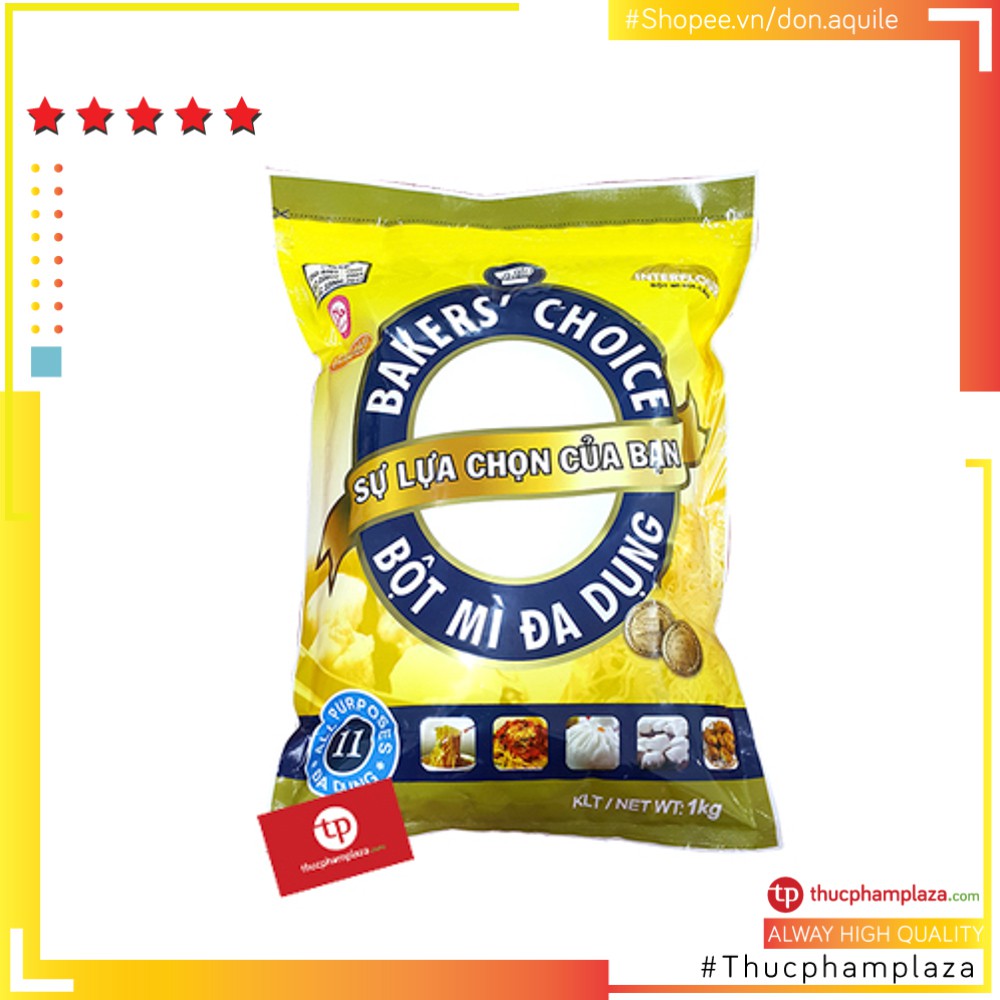 Bột mỳ hiệu Bakers Choic túi 1kg số 8 11 13