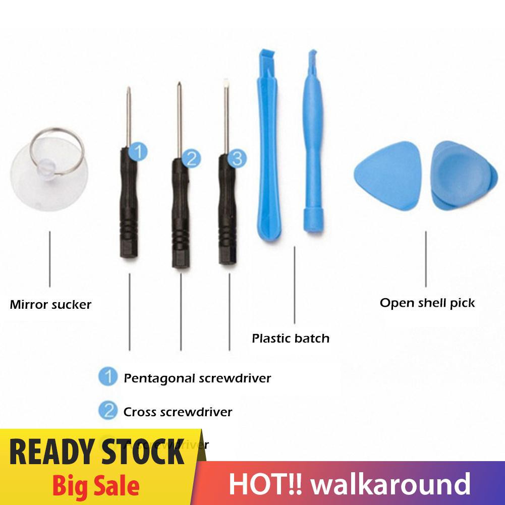 Walk 8 in 1 Cell Phones Opening Pry Repair Tool Suction Cup Screwdrivers Kits