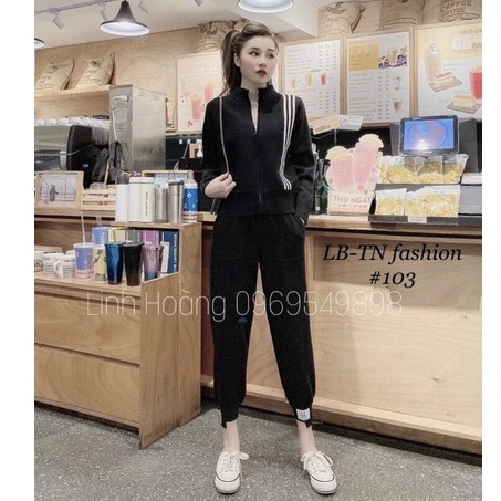 Quần thể thao bo gấu cá tính chất len tổ ong