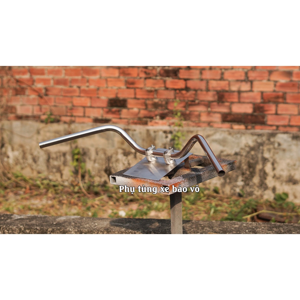 Ghi đông xe máy classic phong cách brat style,  22mm... chất liệu inox304 đường kính 22mm
