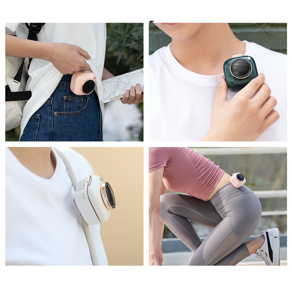 Quạt mini kiểu camera / Kiểu gài hoặc đeo !!! Hot trend hè 2021