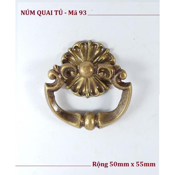 Tay quai N98 đồng nguyên chất, tay quai lắp tủ quần áo, tủ trang trí, kệ tivi vô cùng đẹp, sang và chất