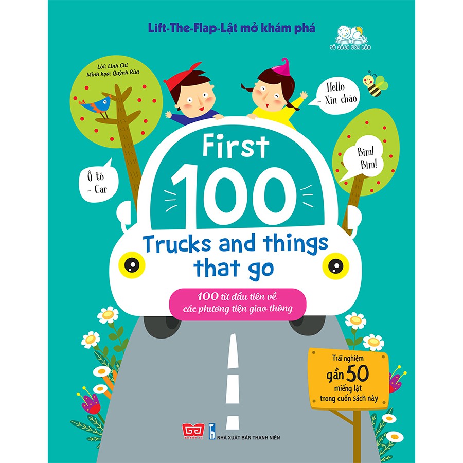 Sách - Lật mở khám phá - First 100 Trucks and things that go - 100 từ đầu tiên về các phương tiện giao thông