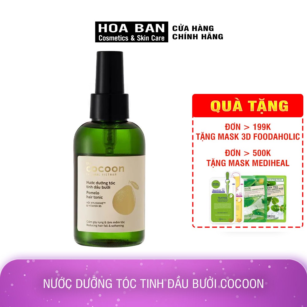 Nước Dưỡng Tóc Tinh Dầu Bưởi Cocoon 140ml - Hoa Ban Cosmetic