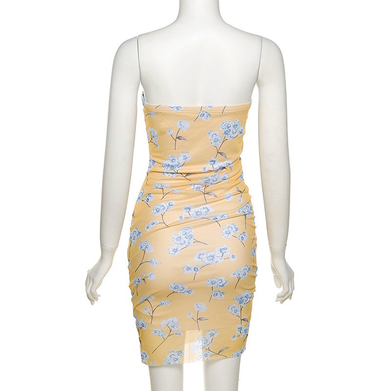 Đầm Ôm Cúp Ngực In Họa Tiết Gợi Cảm Cho Nữ