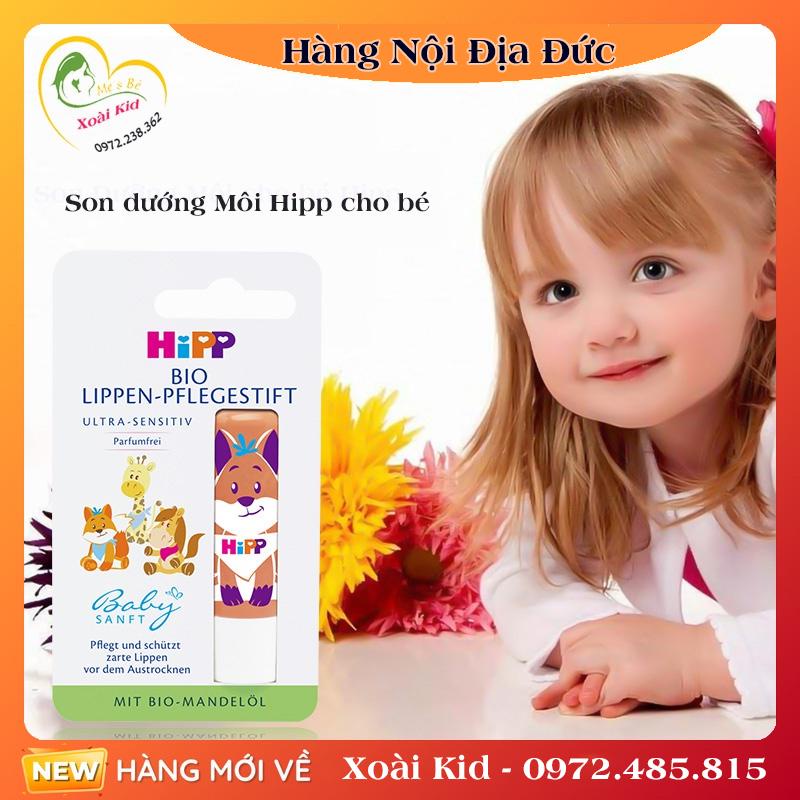 [Hàng nội địa Đức đủ bill] Son dưỡng môi trẻ em HiPP của Đức