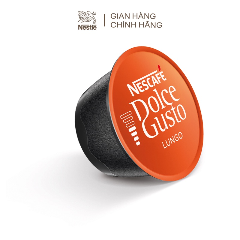 Cà phê đen rang xay Nescafé Dolce Gusto - Lungo hộp 104g (16 viên nén x6.5g)