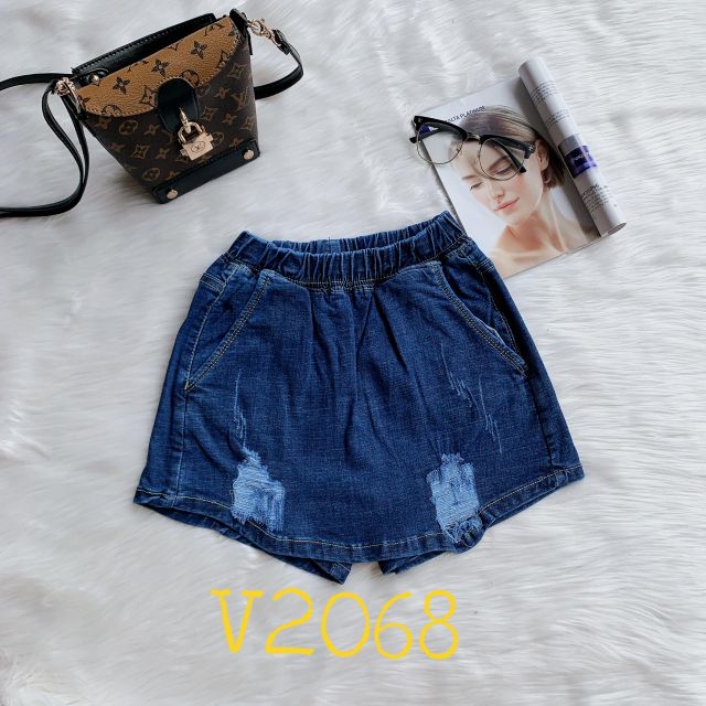 Quần giả váy cạp chun jeans co dãn 2020 | BigBuy360 - bigbuy360.vn