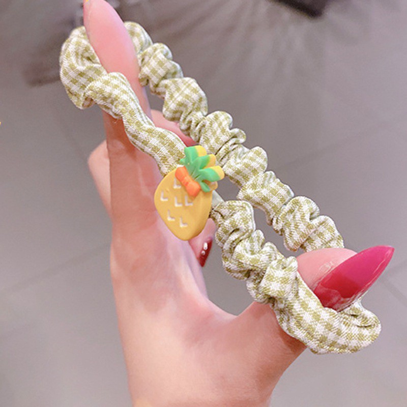 Set 10 dây buộc tóc họa tiết hoạt hình dễ thương cho bé gái