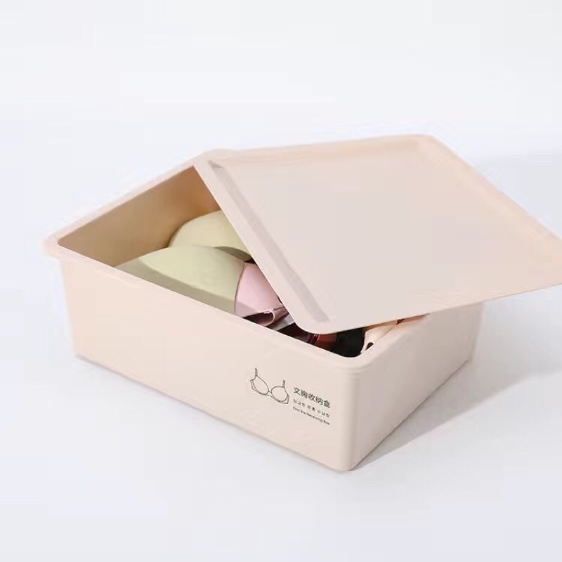 🔥🔥🔥 Hộp chia ngăn đựng tất, vớ, khay đựng áo lót, đồ lót nhiều ngăn bằng nhựa có nắp đậy