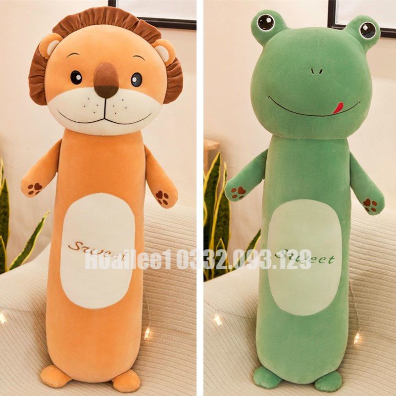 Gối ôm hình thú đáng yêu dễ thương chất liệu vải nhung miniso Kích thước 55cm 70cm 90cm 110cm