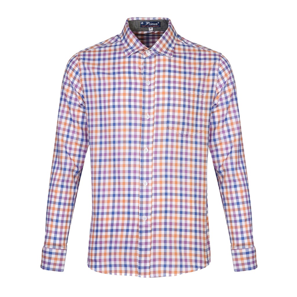 Áo sơ mi nam caro cao cấp dài tay Pious SMDT083