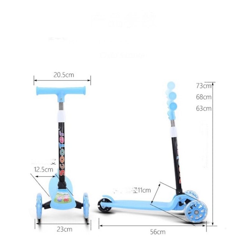 xe trượt scooter bánh phát sáng