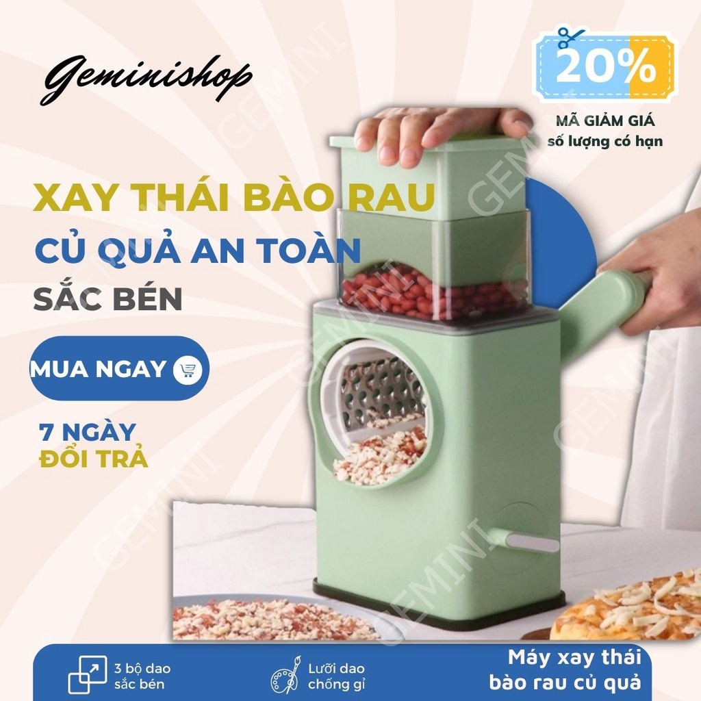Dụng Cụ Máy cắt Thái bào Rau Củ Quả Đa Năng mã MX1 Gemini Shop