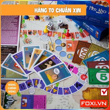 Board game-Đi tìm kho báu phần 1-Foxi-trò chơi gia đình tương tác phát triển tư duy và lý thú
