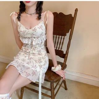 Đầm dây hoa cót eo Spice Girl size SML