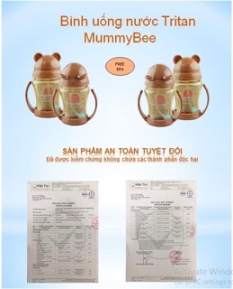 Bình uống nước Mummybee Tritan 200ml