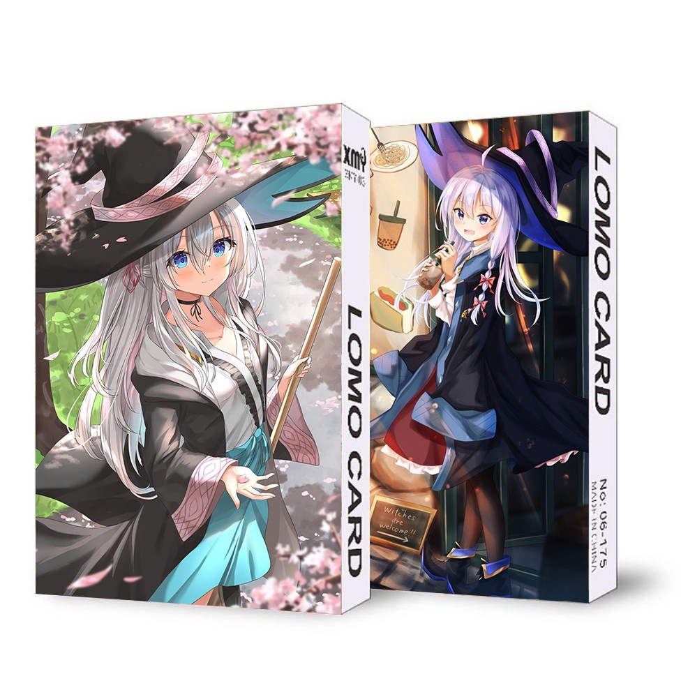 ( không kèm hộp ) Ảnh lomo IN HÌNH Majo no Tabitabi Hành trình của Elaina anime chibi 30 tấm