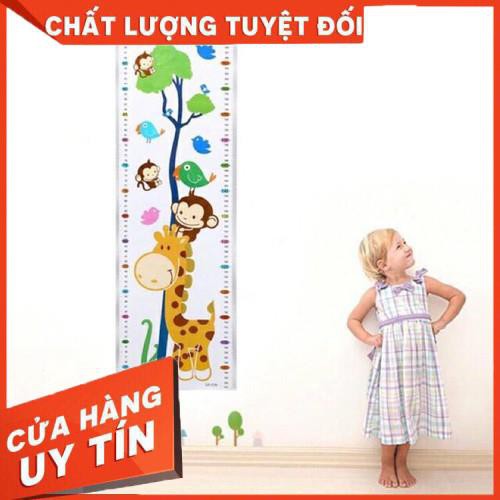 Decal Thước đo chiều cao, đo thị lực- Thước đo chiều cao cho bé, kèm dây, bút, thước đo