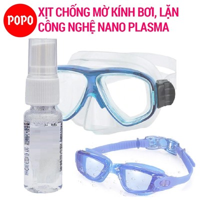 Dung dịch xịt chống mờ kính bơi lặn dung tích 20ml POPO (Bxit)